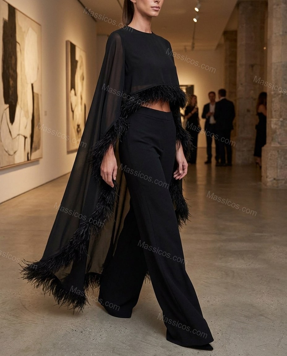 Black Lace Sheer Sheer Fabric Duster Jacket by Massicos