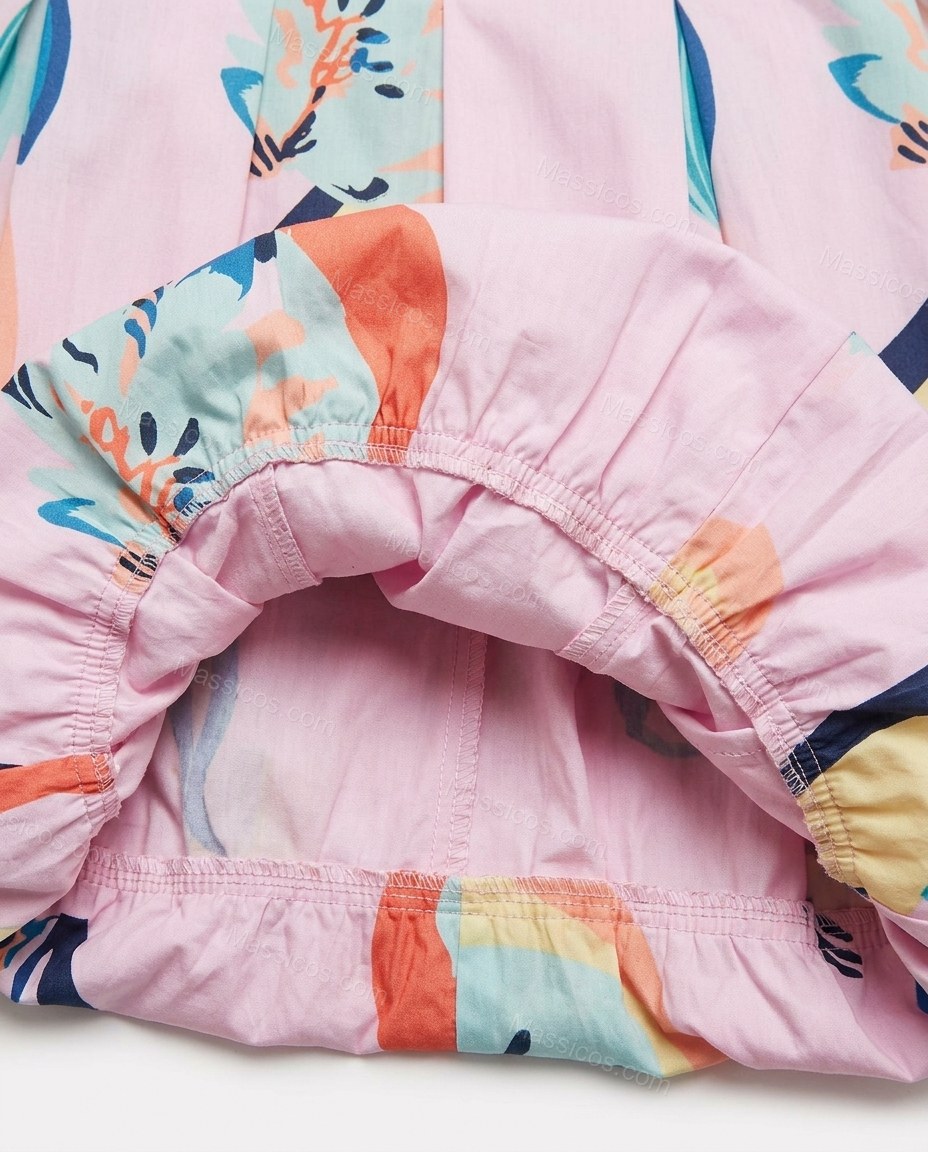 Pink Abstract Mini Strapless Dress, close-up of abstract, by Massicos