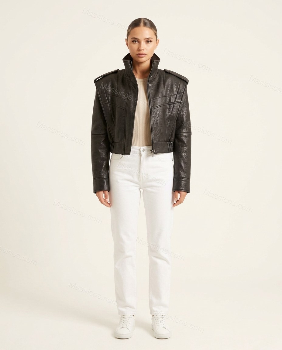 Black Jacket, front studio view, by Massicos