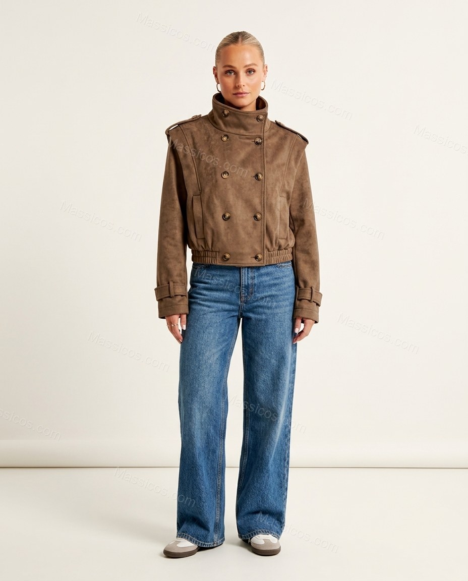 Brown Jacket, front studio view, by Massicos