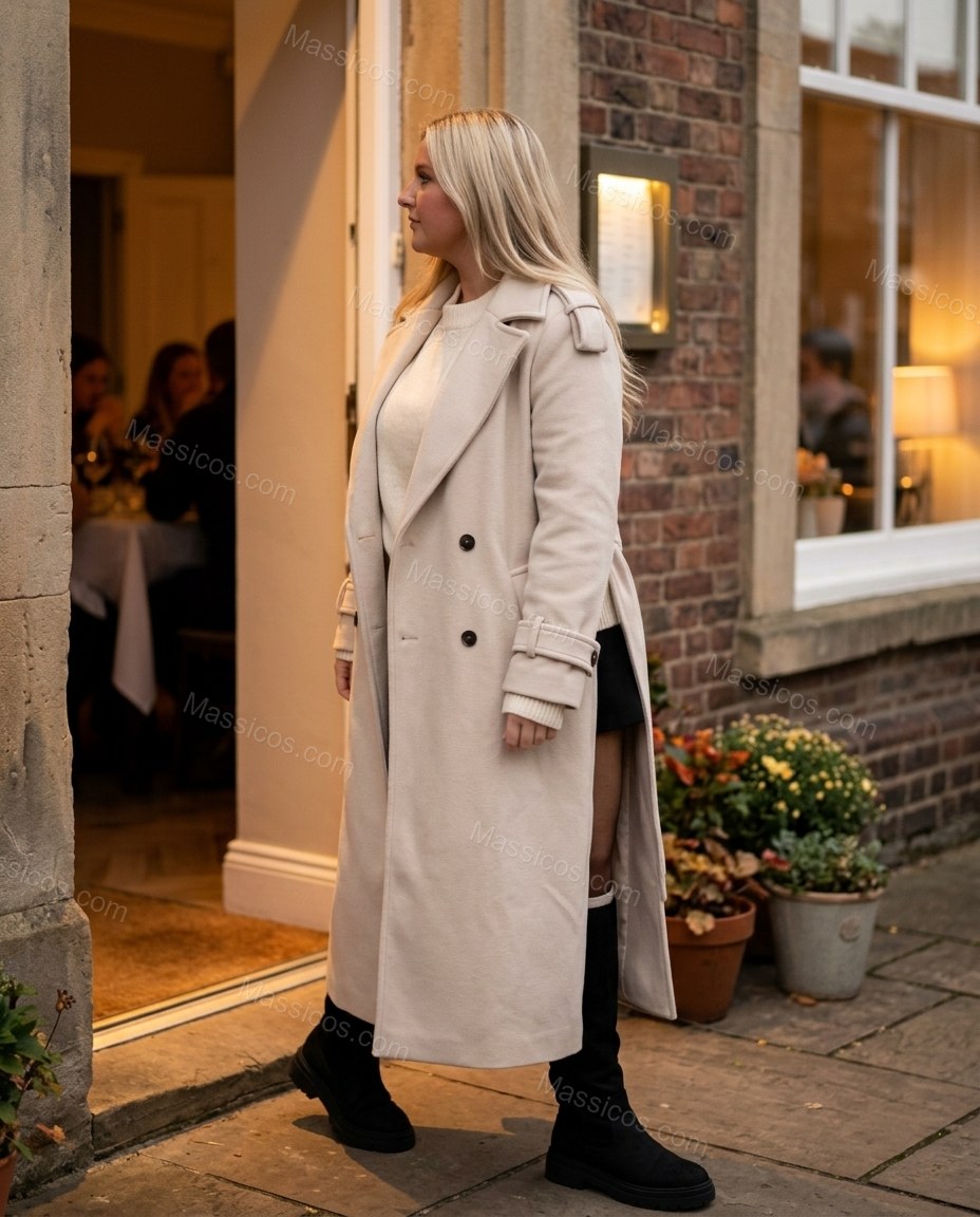 Cream Skirt Set, alternate use-case lifestyle view, by Massicos