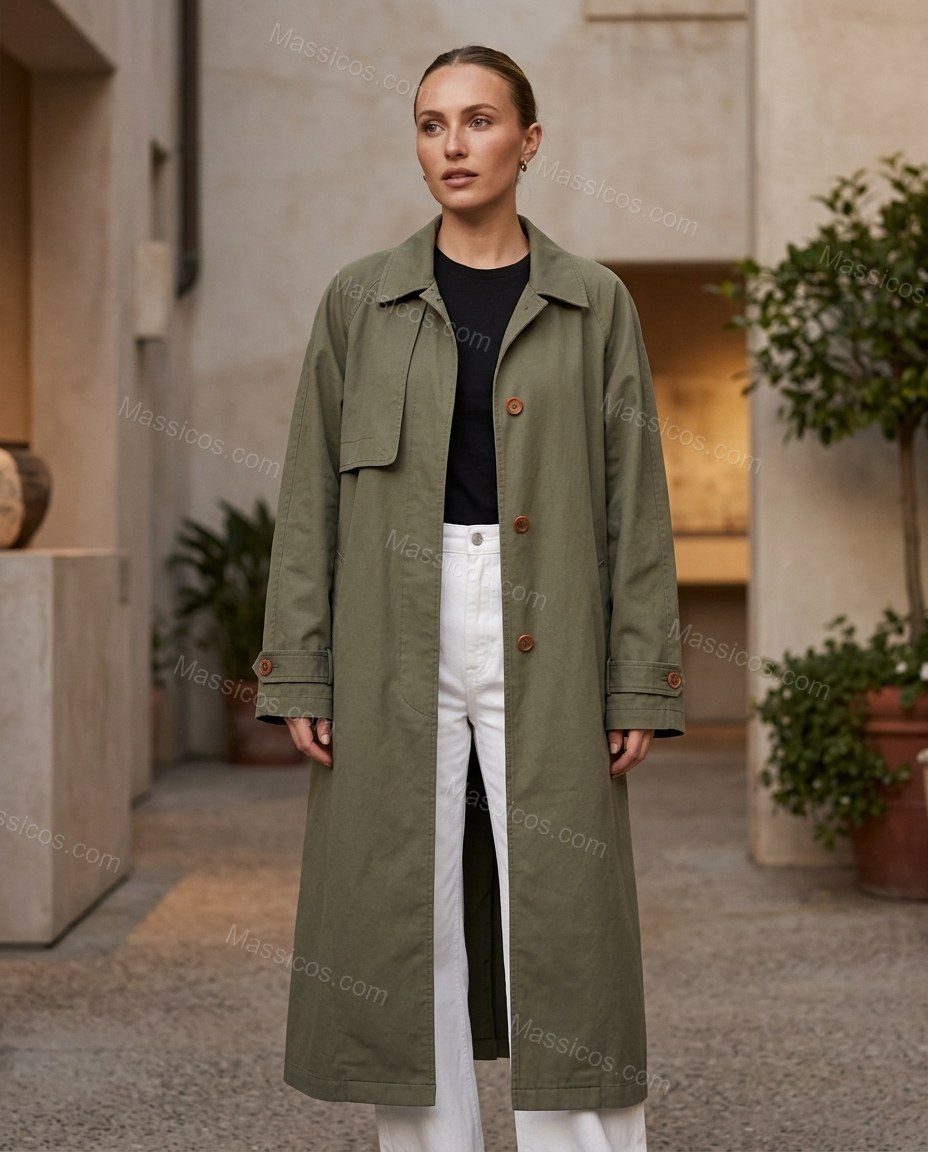 Olive Green Two-Piece Set, alternate use-case lifestyle view, by Massicos