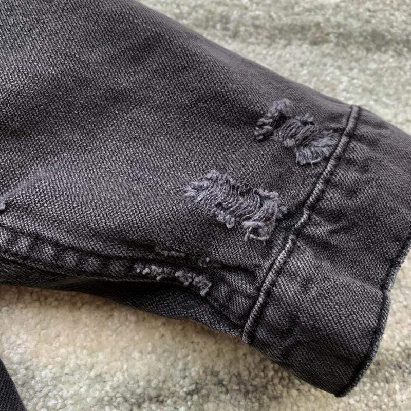 wickedafstore Rainey Embroidered Denim Jacket