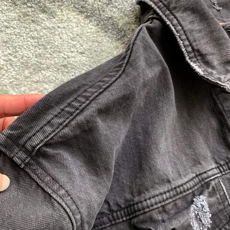 wickedafstore Rainey Embroidered Denim Jacket