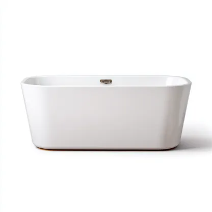 Baignoire - acrylique - 168x78x60 cm - blanc - style moderne-Villaaro