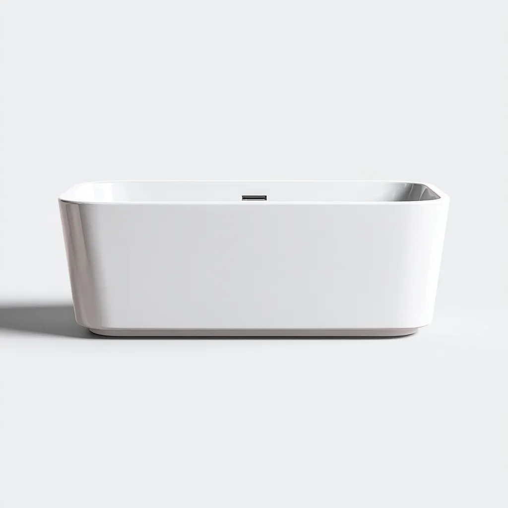 Baignoire - acrylique - 172x80x61 cm - blanc - style moderne-Villaaro