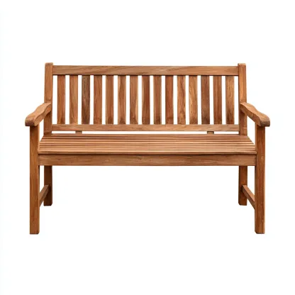 Banc de jardin - bois massif - 147x57x90 cm - bois naturel - style classique-Villaaro
