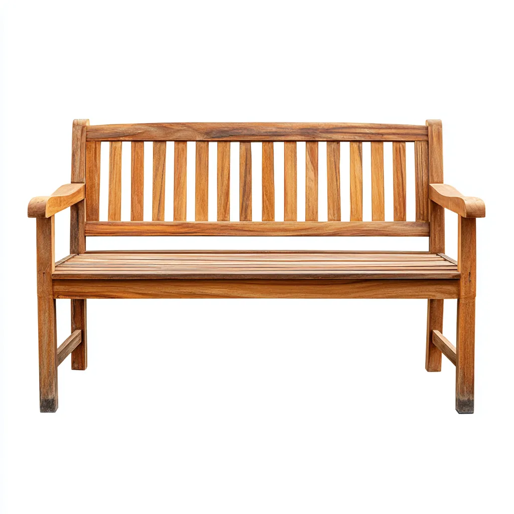 Banc de jardin - bois massif - 145x58x92 cm - bois naturel - style classique-Villaaro
