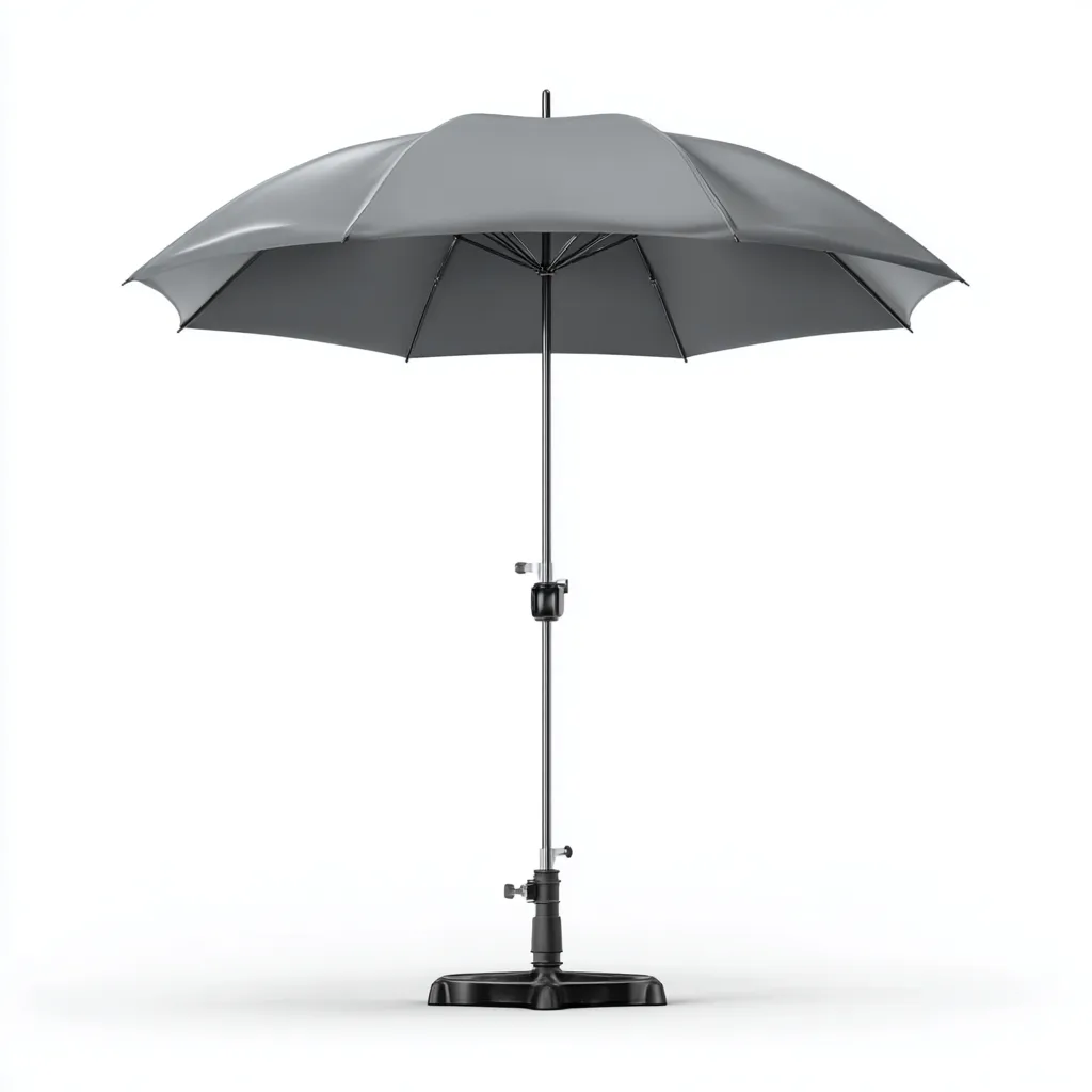 Parasol de jardin - polyester-métal - 210x210x225 cm - gris - style extérieur-Villaaro