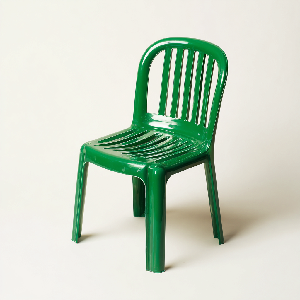 Sedia da giardino plastica 50x54x86 cm - verde - design monoblocco-Padovae