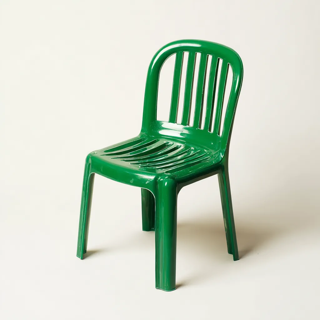 Sedia da giardino plastica 50x54x86 cm - verde - design monoblocco-Padovae