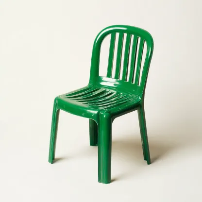 Sedia da giardino plastica 50x54x86 cm - verde - design monoblocco-Padovae