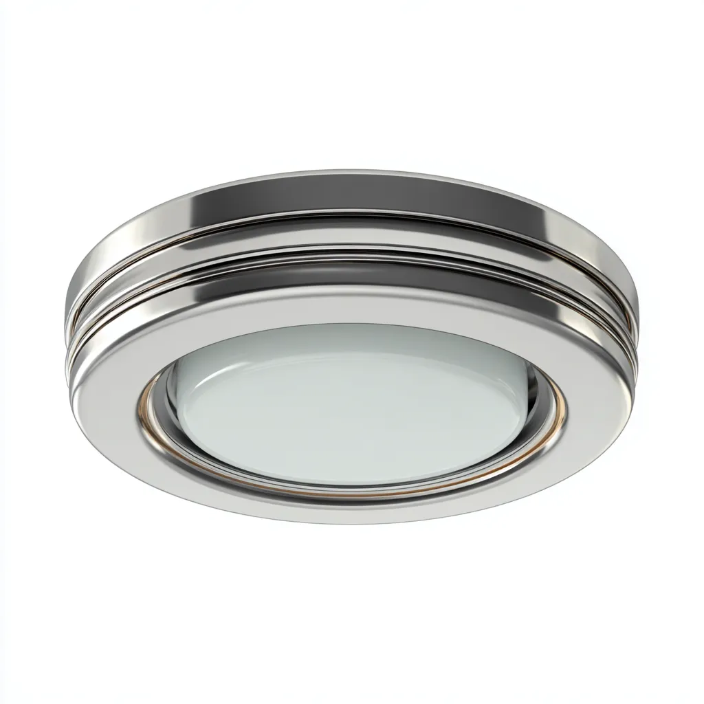 Lampada da soffitto metallo-vetro 28x28x6 cm argento-bianco - design moderno-Padovae