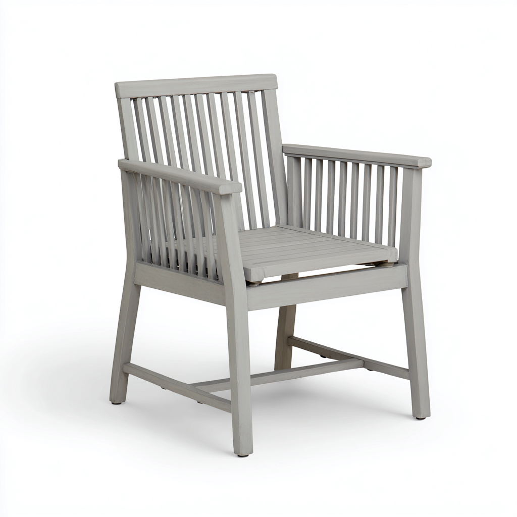 Sedia da giardino in legno 58x57x90 cm - grigio - design moderno per esterno-Padovae