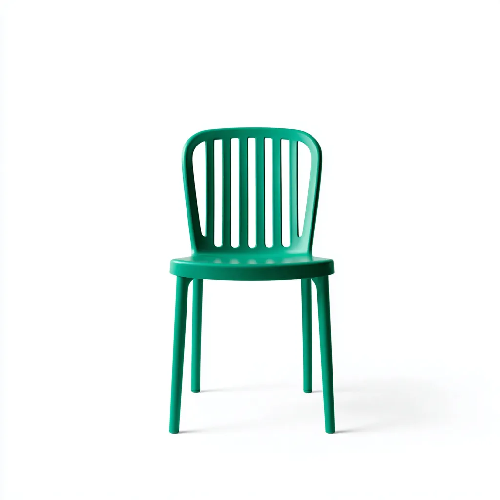 Sedia da giardino in plastica 45x49x83 cm - verde - design leggero per esterno-Padovae