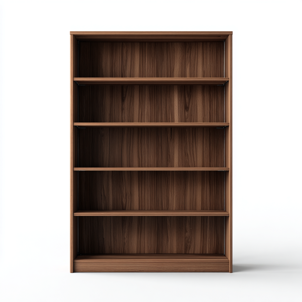 Libreria - legno - 90x30x180 cm - noce - design moderno-Padovae