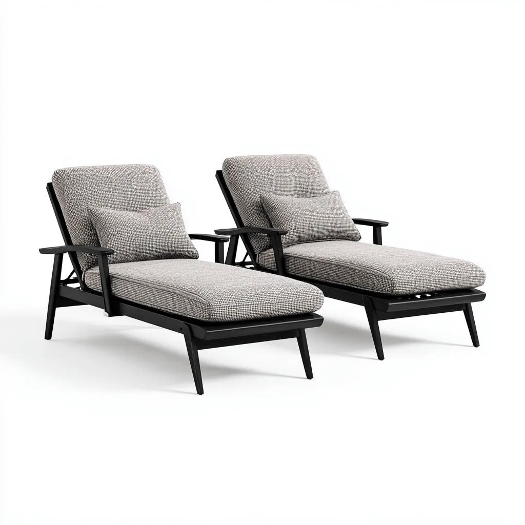 Lettini Da Sole Reclinabili – Struttura In Metallo – 188X67X94 Cm – Grigio-Nero – Design Ergonomico-Padovae