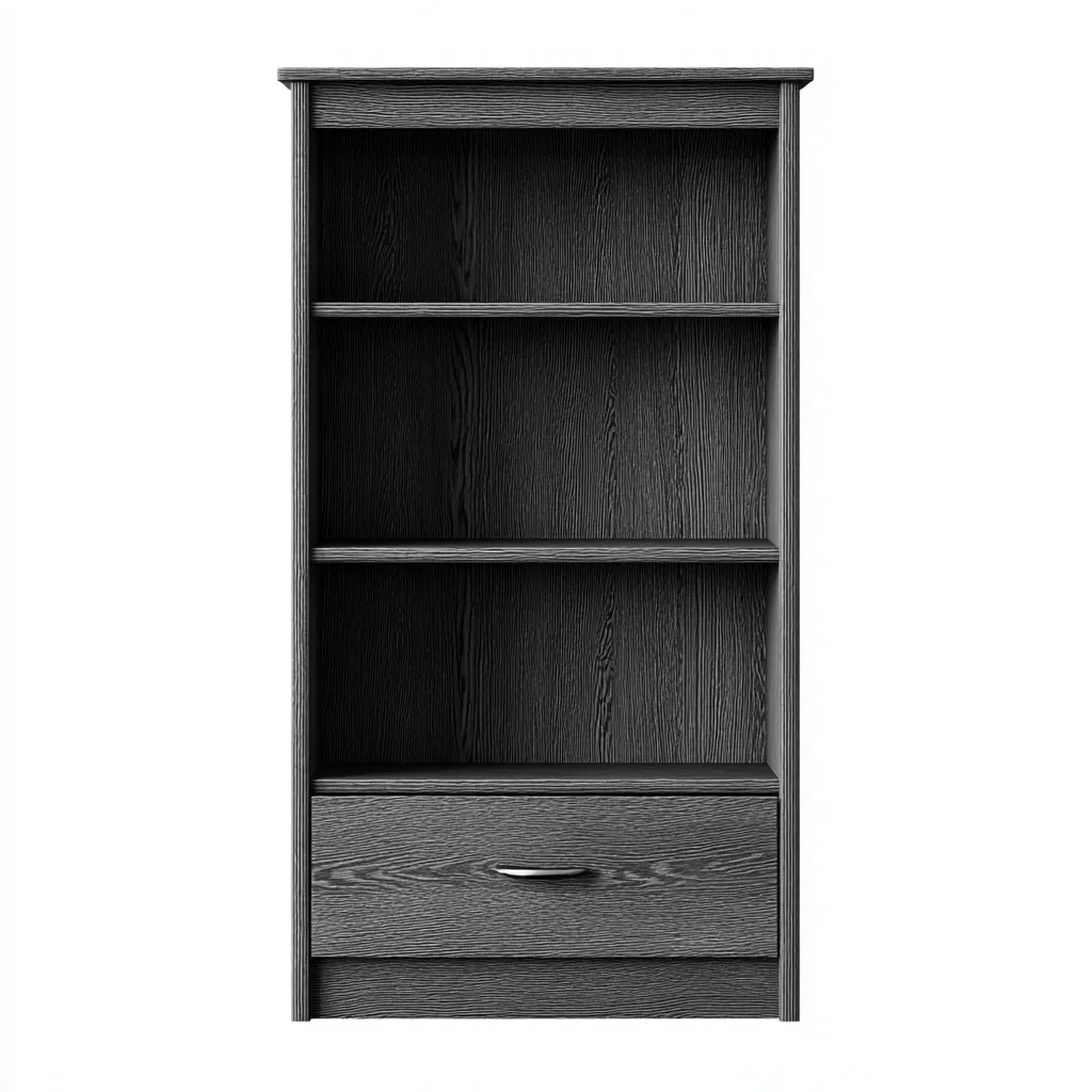 Libreria - legno - 70x30x150 cm - grigio scuro - design moderno-Padovae