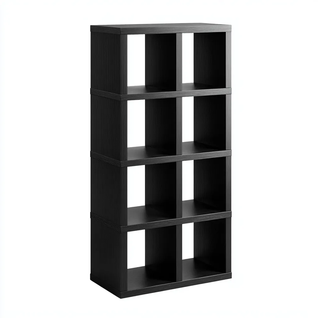 Libreria - legno 60x30x135 cm nero design moderno-Padovae