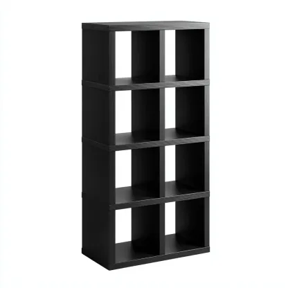 Libreria - legno 60x30x135 cm nero design moderno-Padovae
