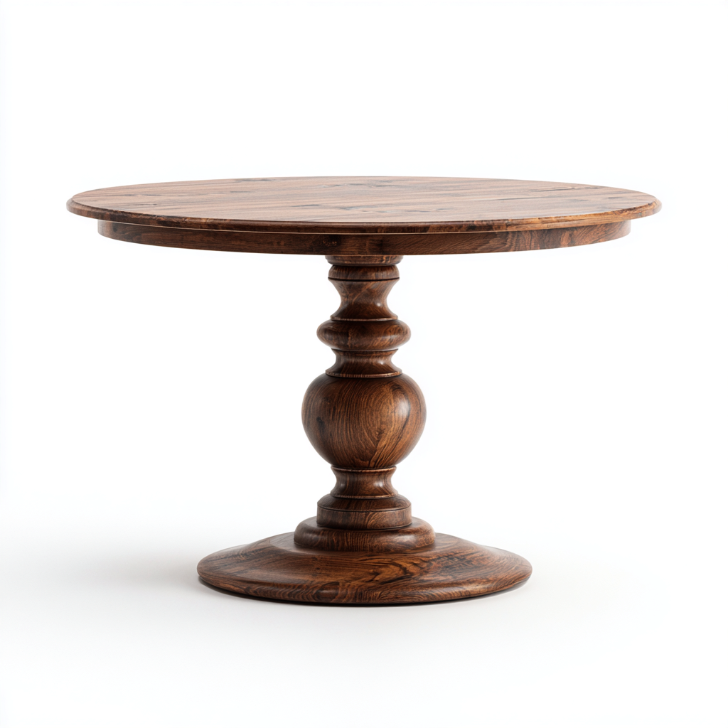 Table à manger bois massif 102x102x75 cm - bois foncé - design classique - adapté à la salle à manger-Styleixe