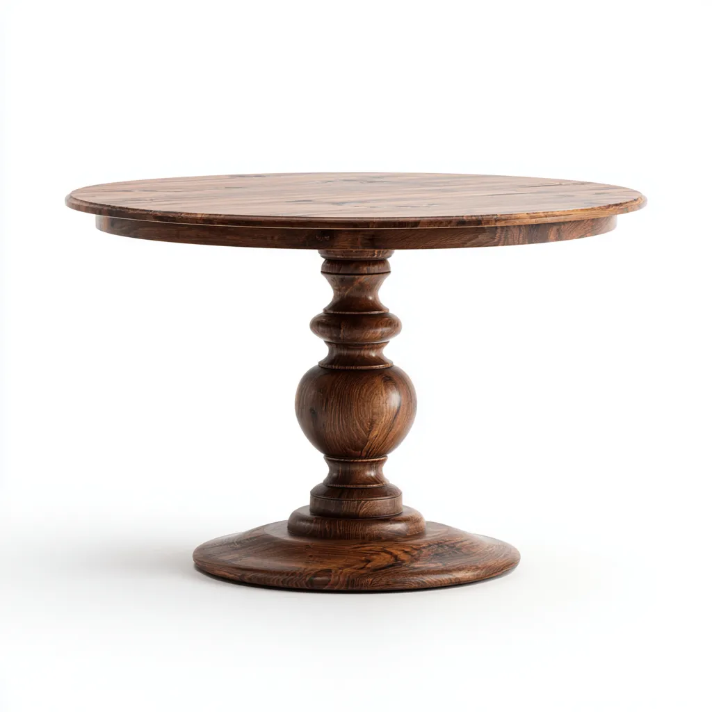 Table à manger bois massif 102x102x75 cm - bois foncé - design classique - adapté à la salle à manger-Styleixe