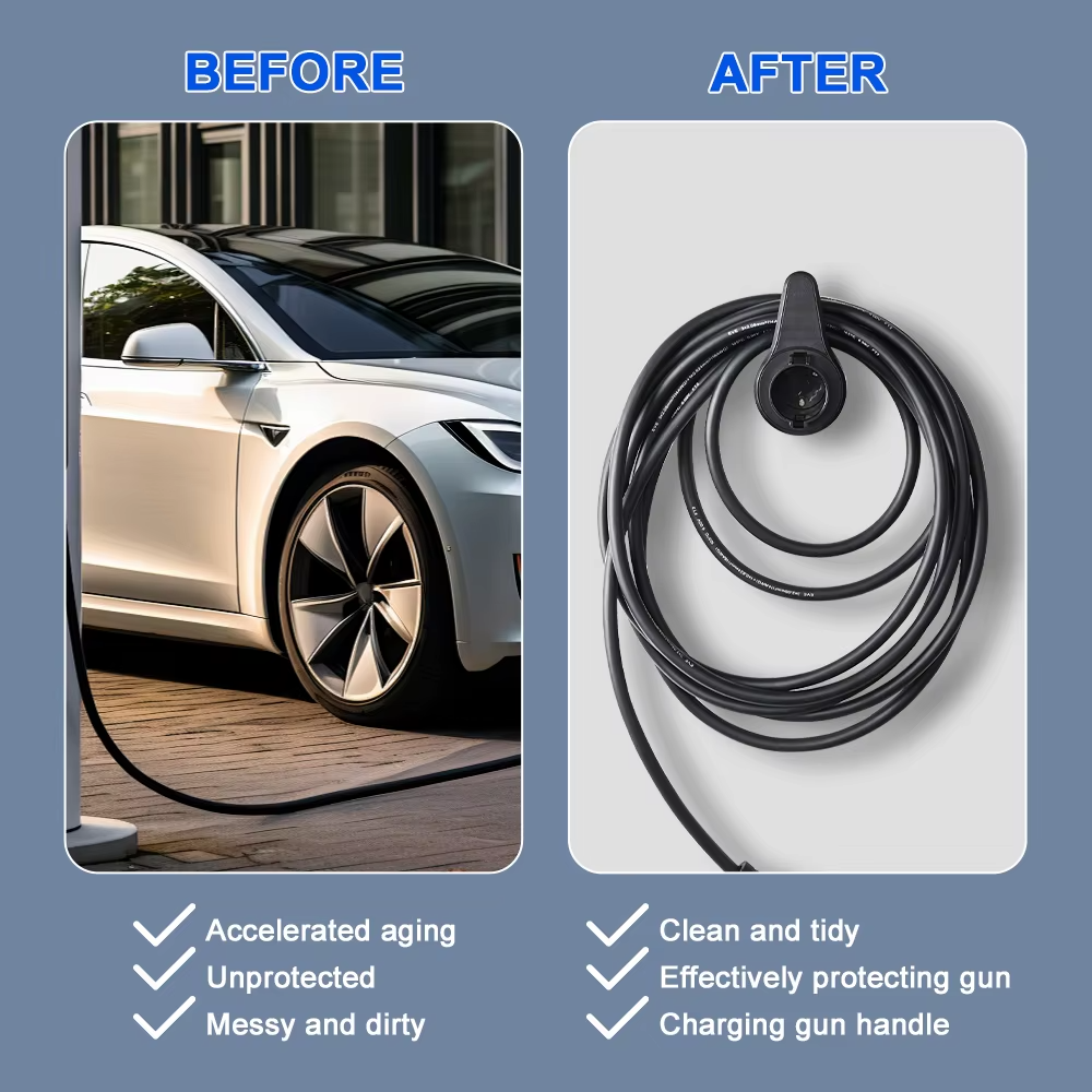 Ev Charger Holder for Tesla/type 2/type 1 J1772 /gbt Connector Socket Plug Wall