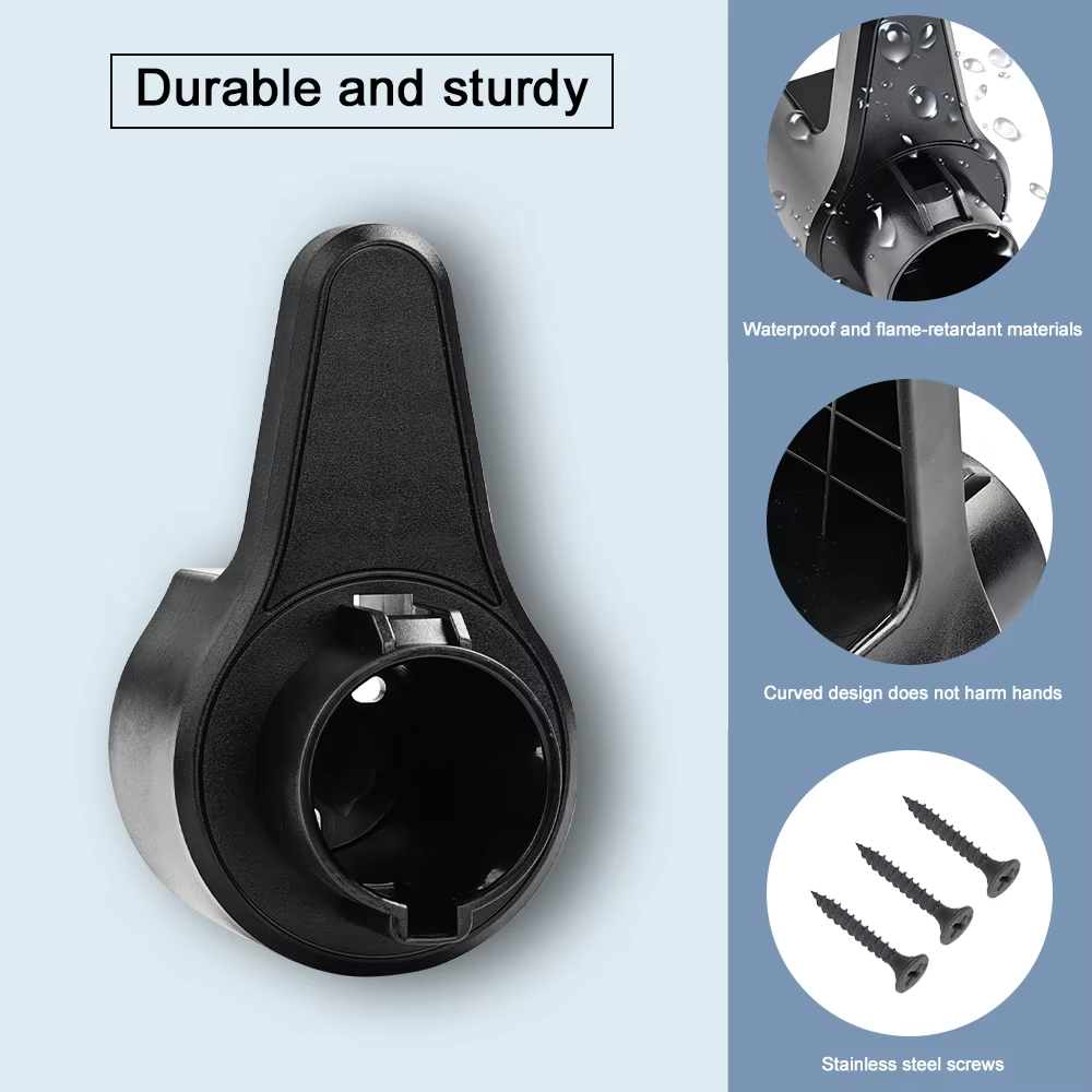 Ev Charger Holder for Tesla/type 2/type 1 J1772 /gbt Connector Socket Plug Wall