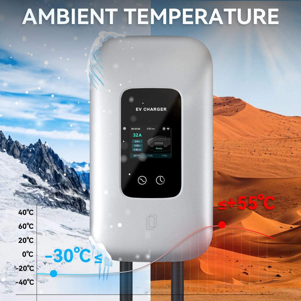 7kW Floor Mounted AC Fast EV Vehicle Powered Charging Station