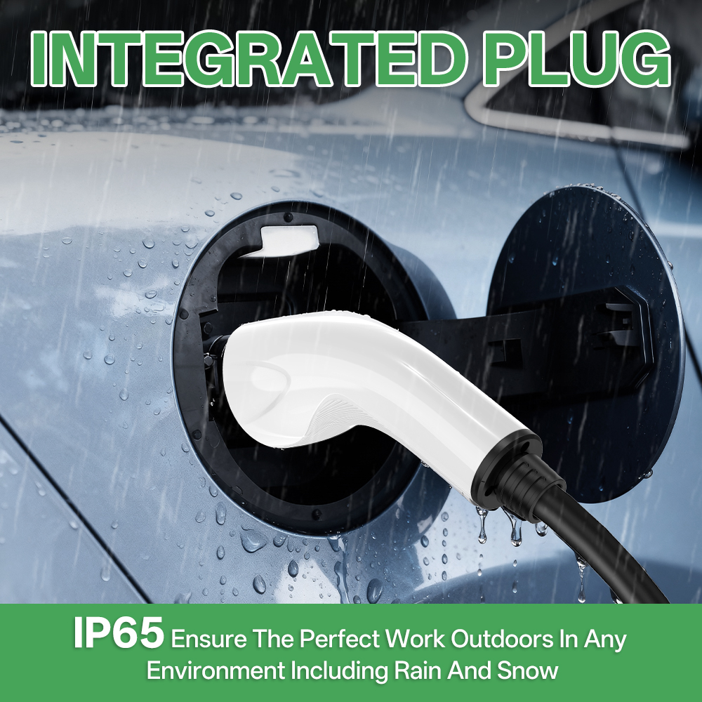 EV Charger, 16A 120V-240V, Silver