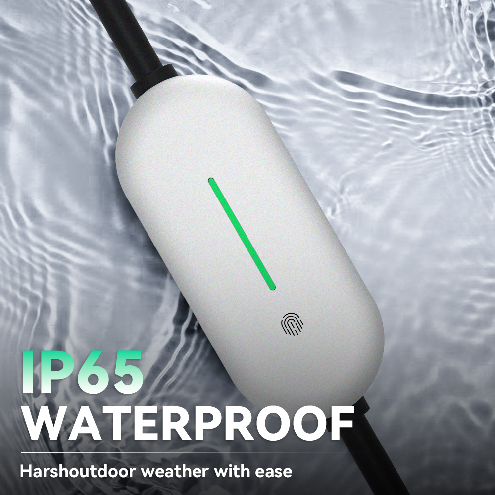 EV Charger, 16A 120V-240V, Silver