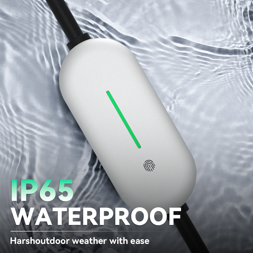 EV Charger, 16A 120V-240V, Silver