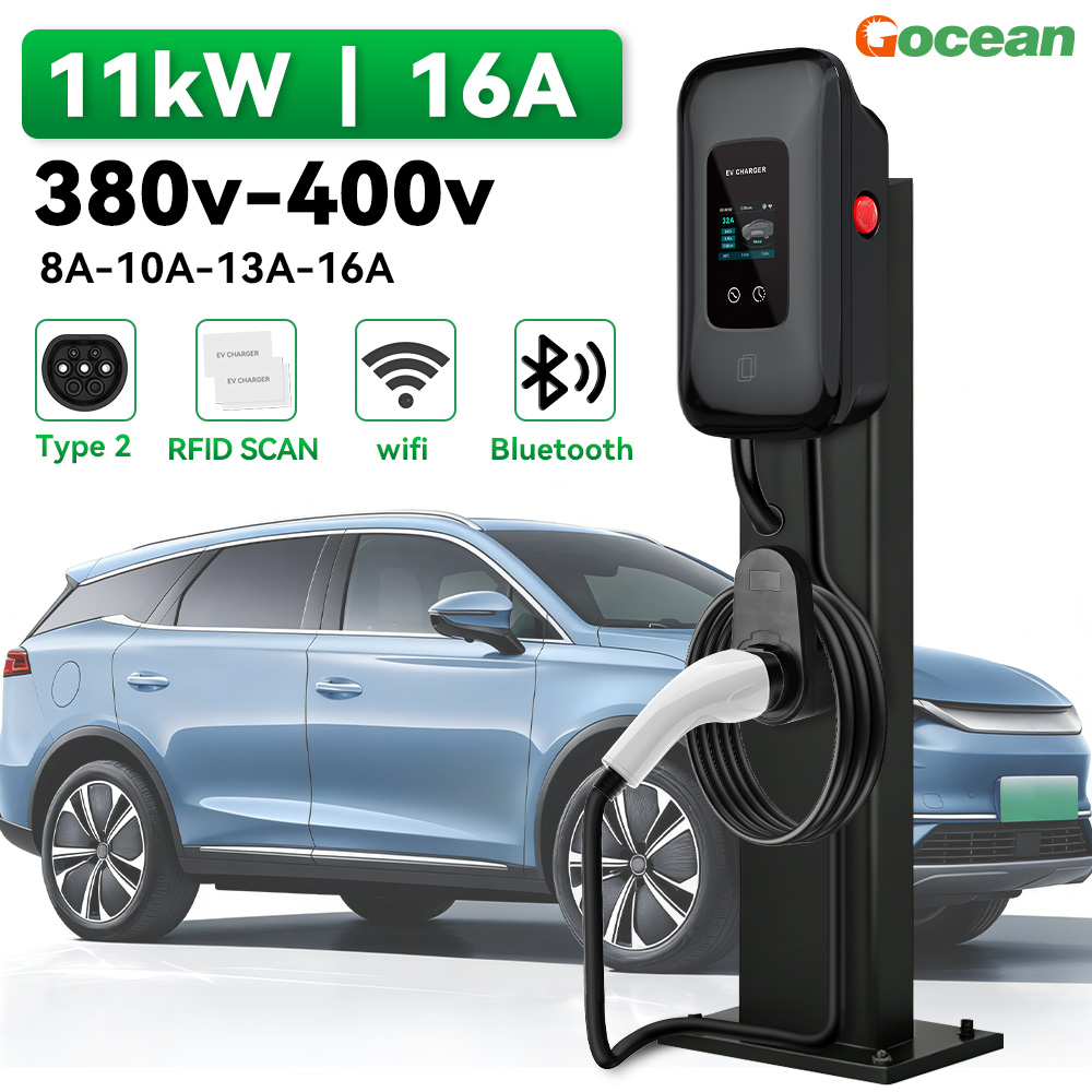 7KW 32A GBT Wallbox Type 1 and Type 2 Fast EV Charger