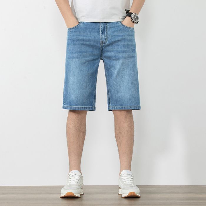 Men's Classic Denim Slim Fit Shorts