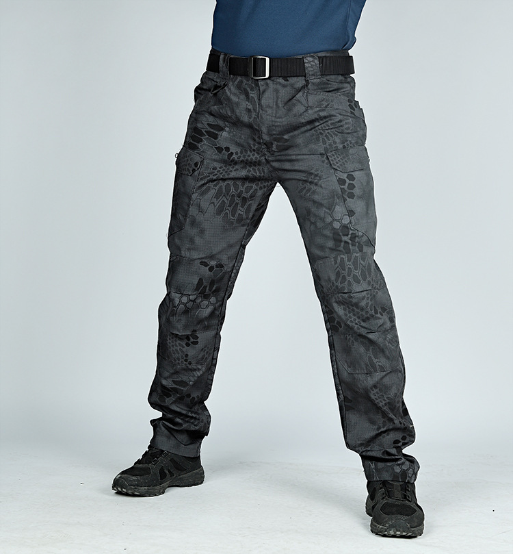 🔥Flash Sale🔥 Mens Tactical Cargo Pants in Camo, Lightweight Spring & Autumn Workwear