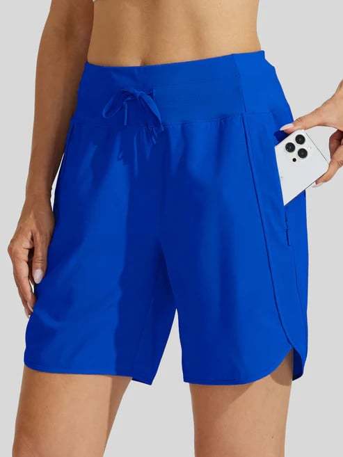 🌷🌷Hot Sale Women's Active 7 Inseam Athletic Long Running High Wasistband Shorts