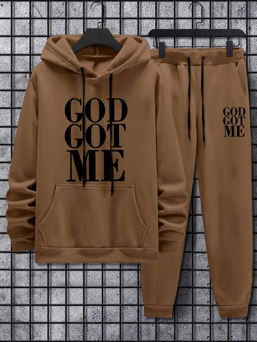 🔥Buy 2 FOR FREE SHIPPING-GOD GOT ME trendy hooded sweatshirt set