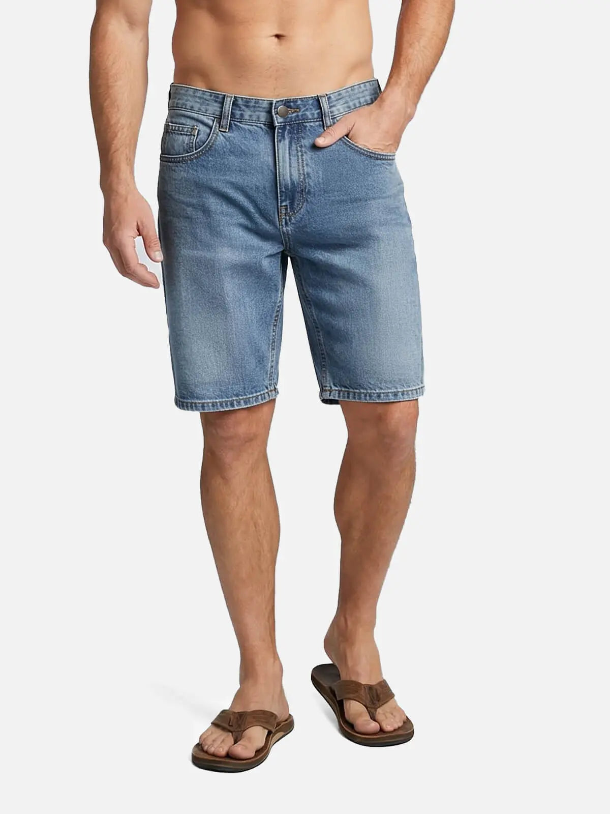 Men's Classic Denim Slim Fit Shorts