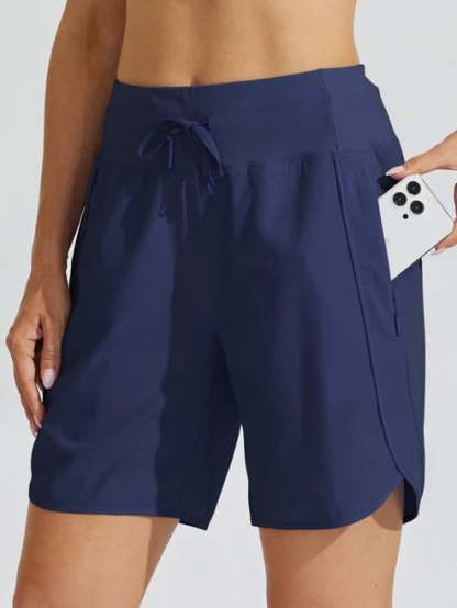 🌷🌷Hot Sale Women's Active 7 Inseam Athletic Long Running High Wasistband Shorts