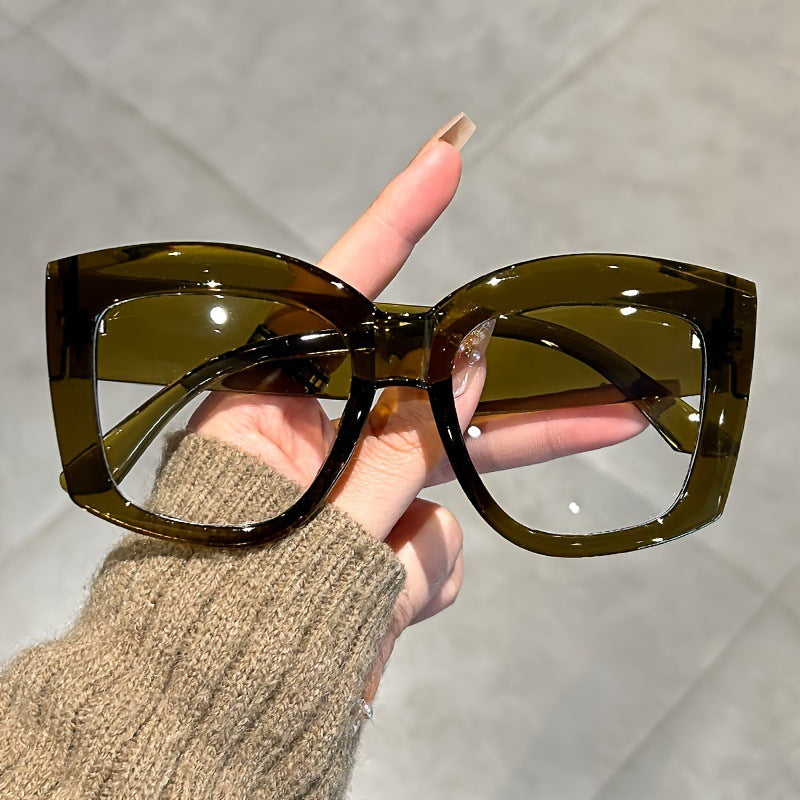 👓👓Oversized  Square Frame Uv Protection Sunglasses(1 set-5pcs)