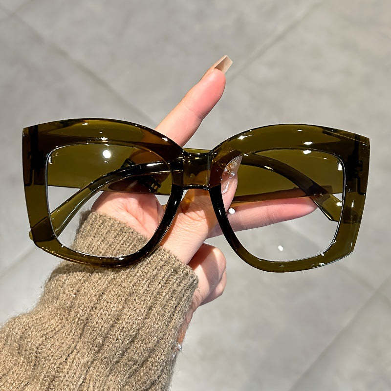 👓👓Oversized  Square Frame Uv Protection Sunglasses(1 set-5pcs)