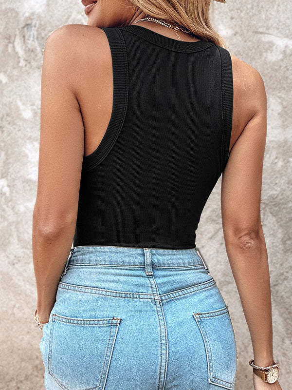 🌷🌷Bra-Style Round Neckline Tank Top