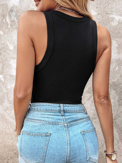 🌷🌷Bra-Style Round Neckline Tank Top