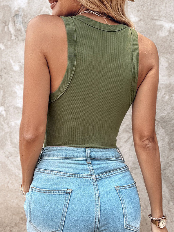 🌷🌷Bra-Style Round Neckline Tank Top