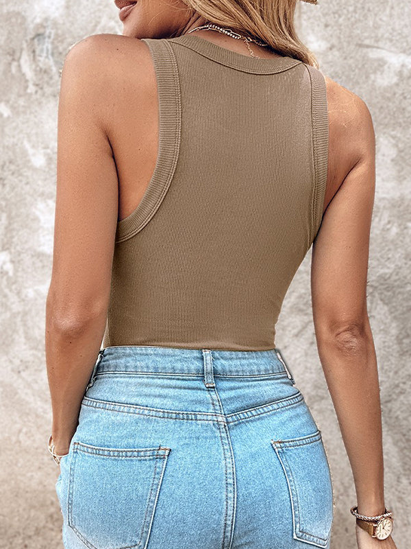 🌷🌷Bra-Style Round Neckline Tank Top