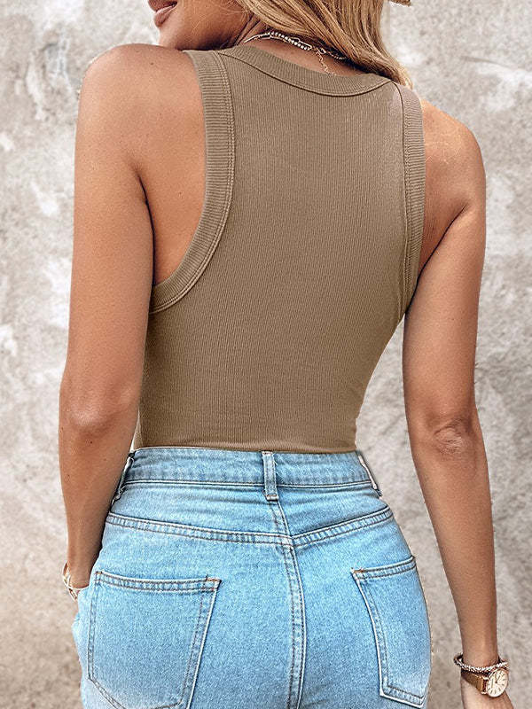 🌷🌷Bra-Style Round Neckline Tank Top