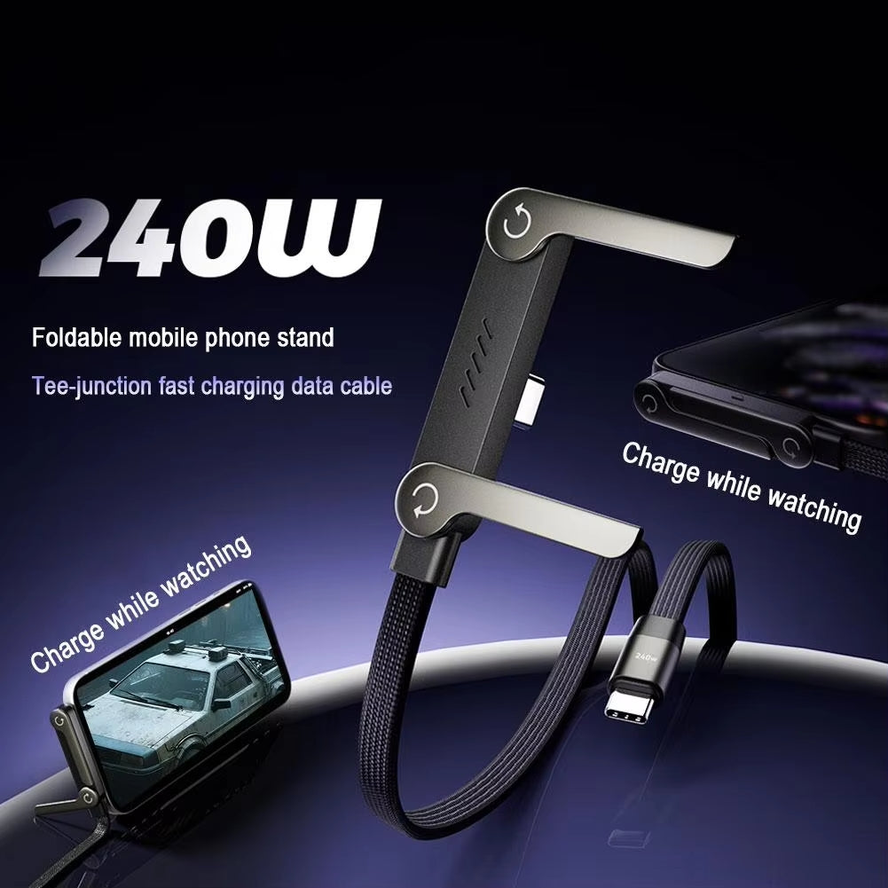 Invisible Holder Charger Cable with Stand-240w super fast charging