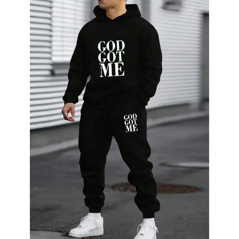 🔥Buy 2 FOR FREE SHIPPING-GOD GOT ME trendy hooded sweatshirt set