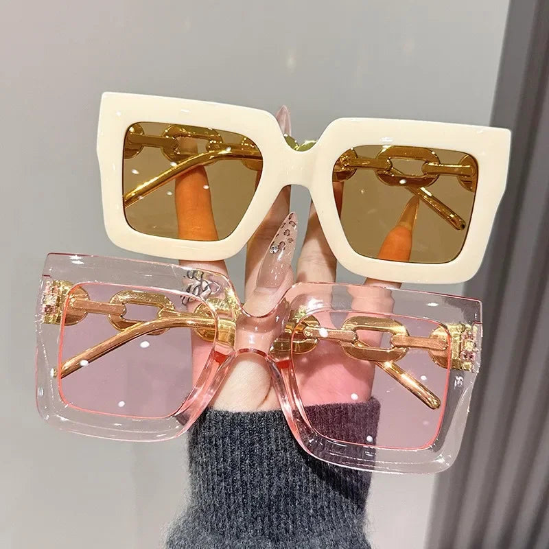 New Square Chain Sunglasses