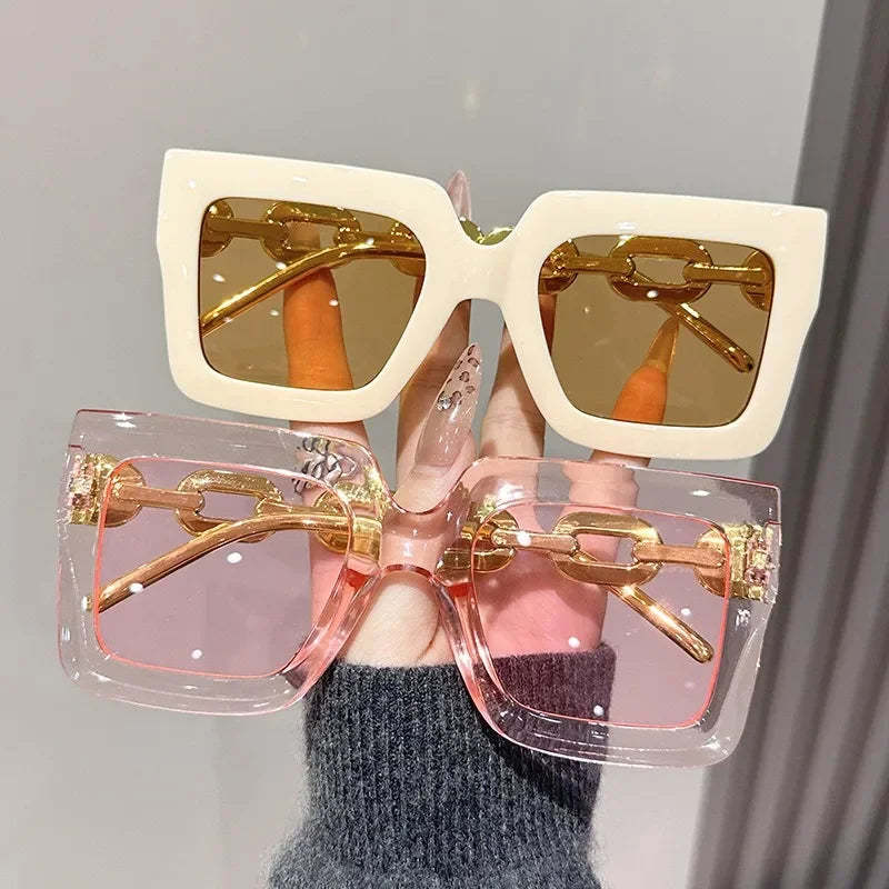 New Square Chain Sunglasses